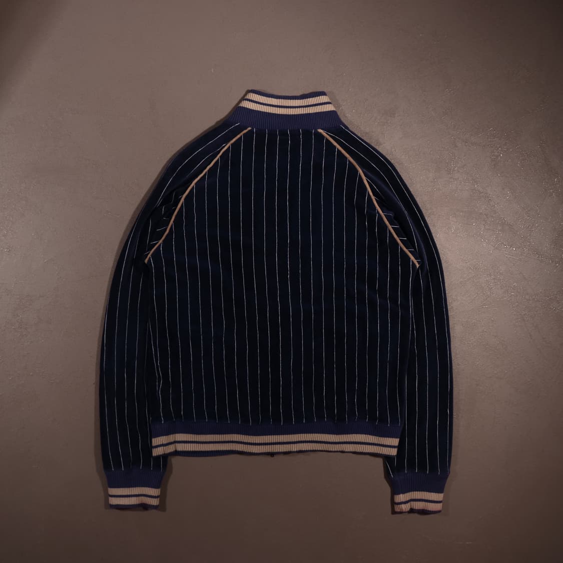 일본빈티지 벨벳 스트라이프 집업자켓 상품이미지5