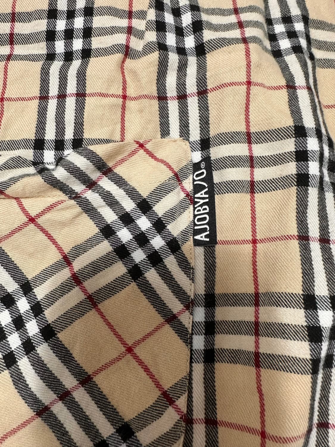 아조바이아조 오버핏 체크 셔츠 상품이미지4