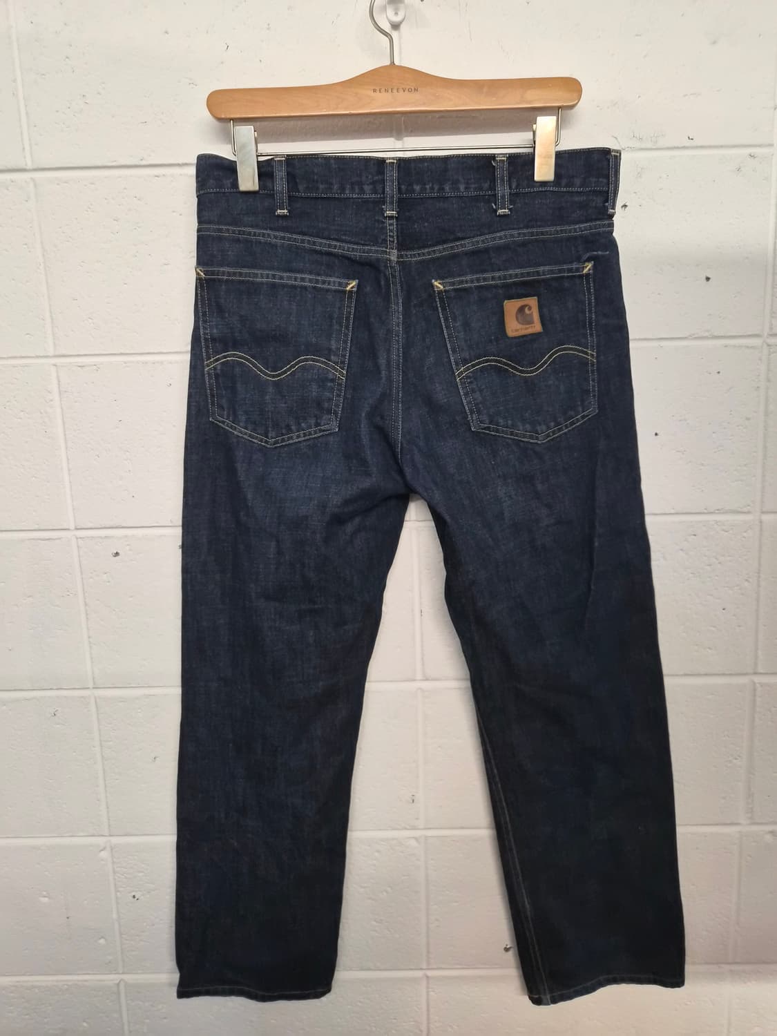 32) 칼하트 WIP 말로우 인디고 데님 팝니다 상품이미지2