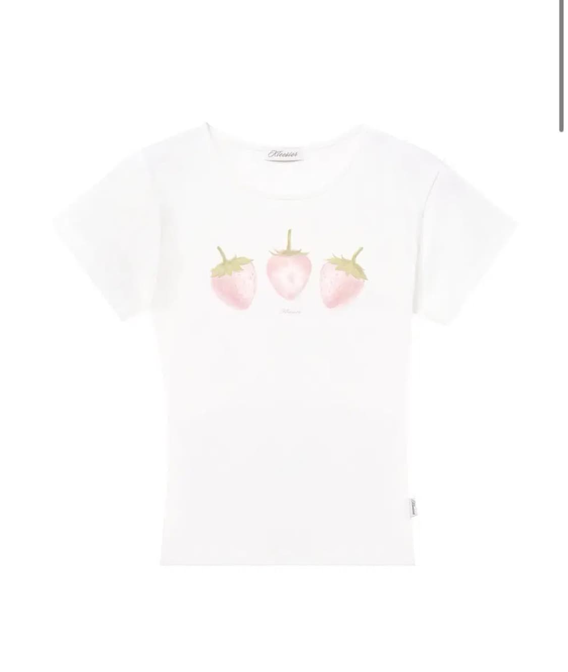 클리시어 파스텔 딸기 반팔티 pastel strawberry 탑 S 상품이미지1