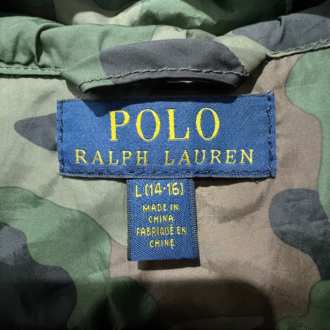 폴로 랄프로렌 카모 후드 바람막이 상품이미지4