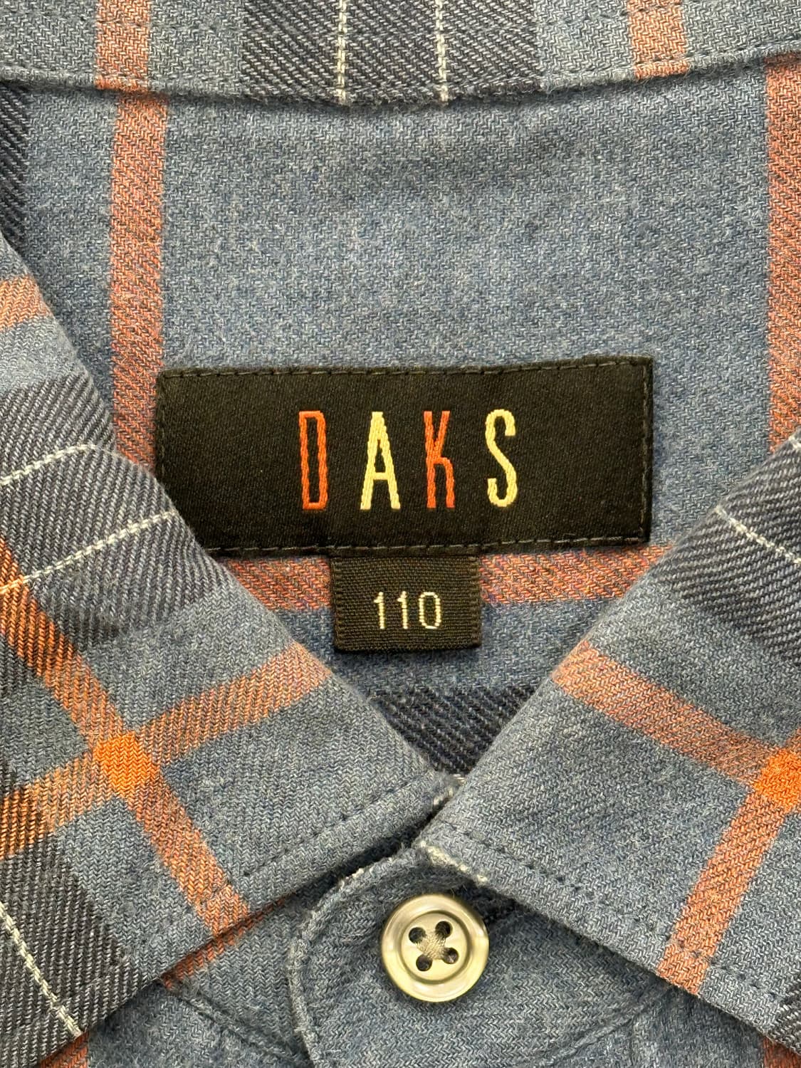 110)DAKS 빈티지 멀티 컬러 체크 셔츠 상품이미지3