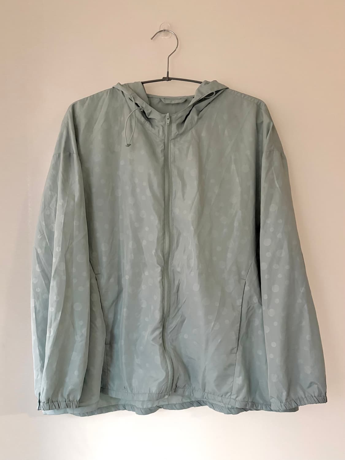 일본 빈티지 민트 도트 바람막이 상품이미지2