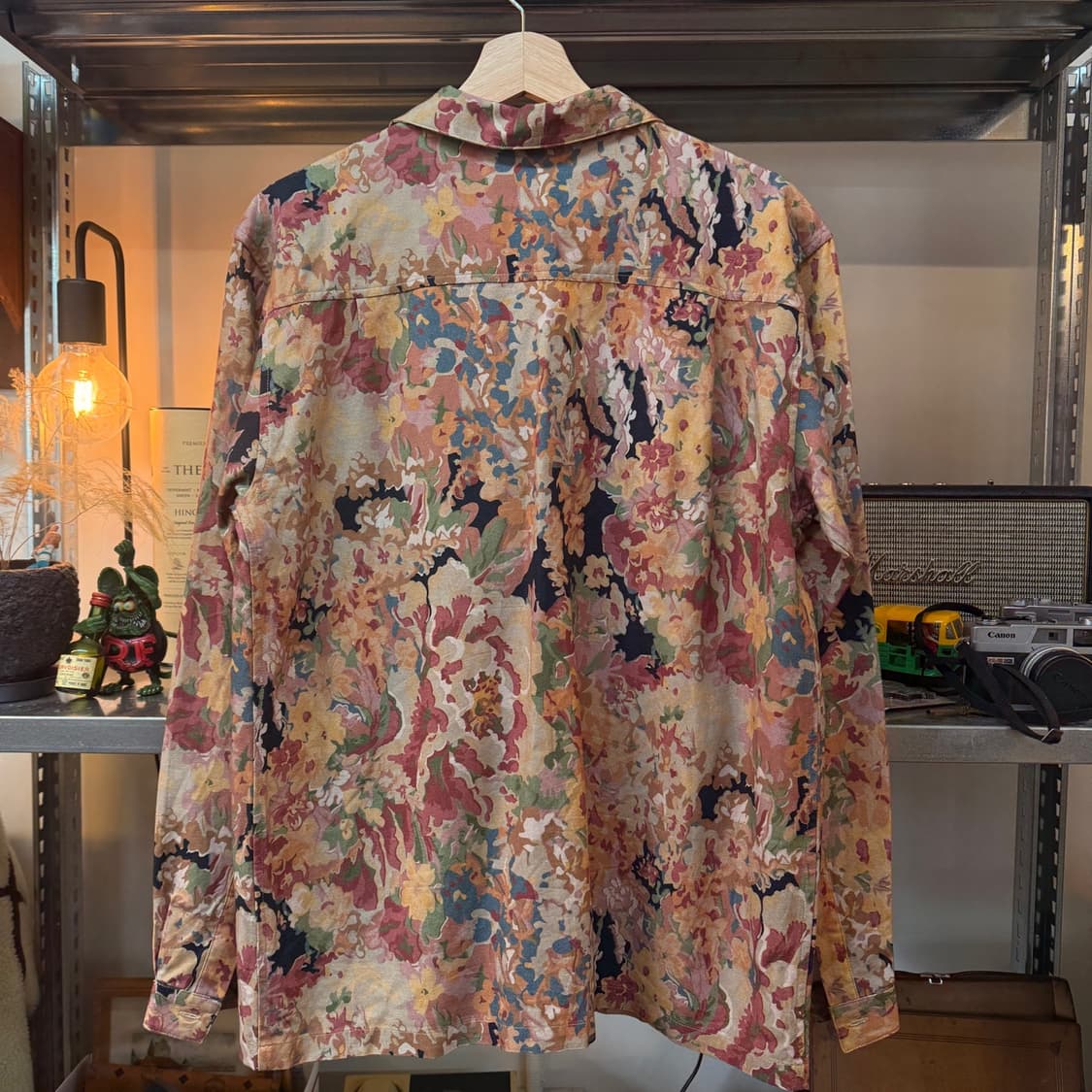 YMC 비스코스 혼방 플로럴 오픈 카라 셔츠 상품이미지3