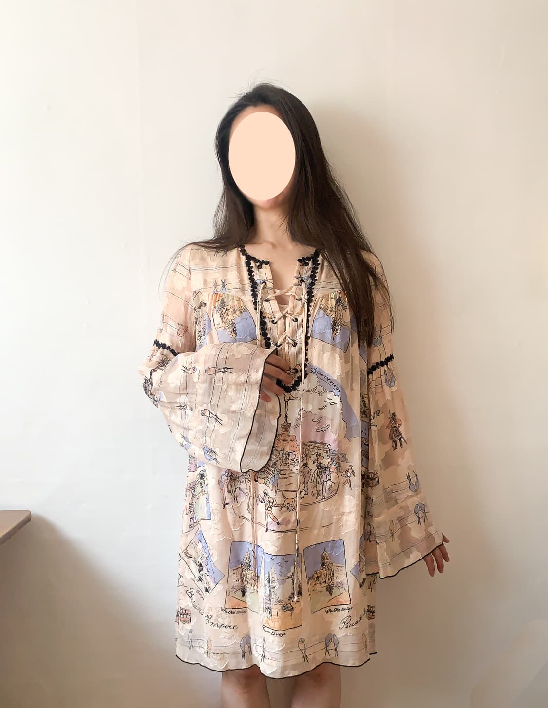 [S] 안나수이 ANNA SUI2018 S/S 실크 튜닉 원피스 상품이미지6