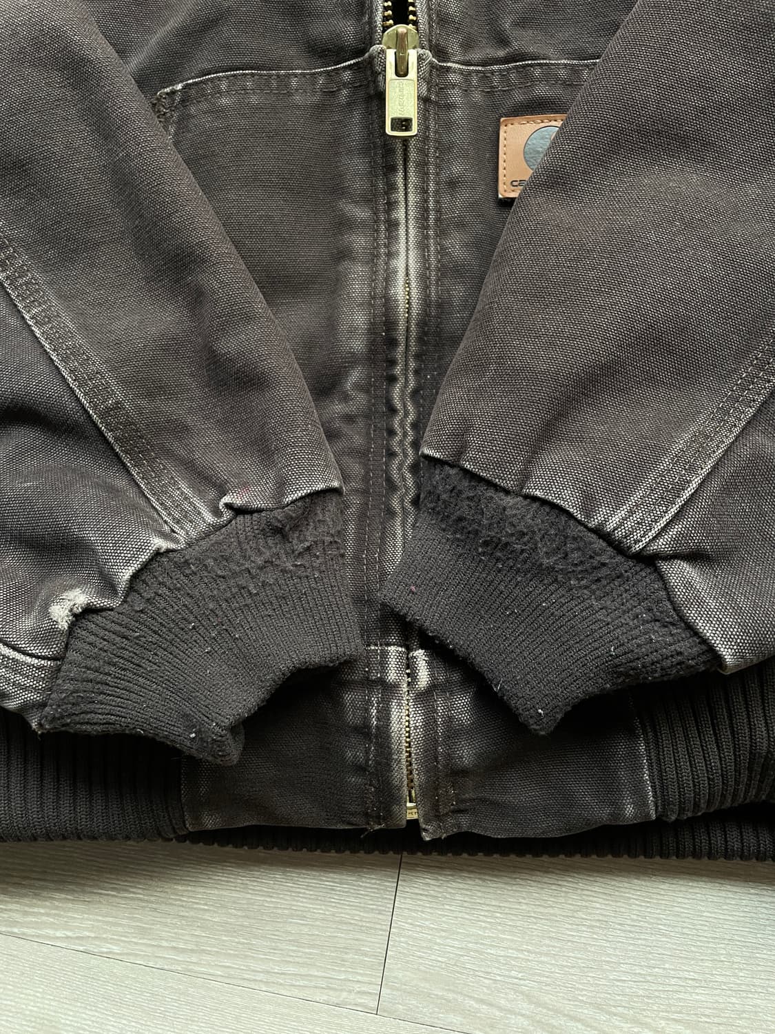 칼하트 j130 DKB 다크 브라운 액티브 자켓 샌드스톤 상품이미지5