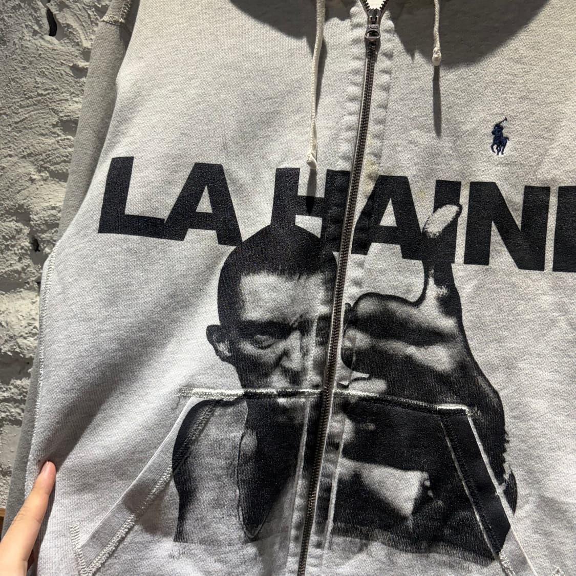 폴로 LA HAINE 증오 커스텀 후드집업 상품이미지2