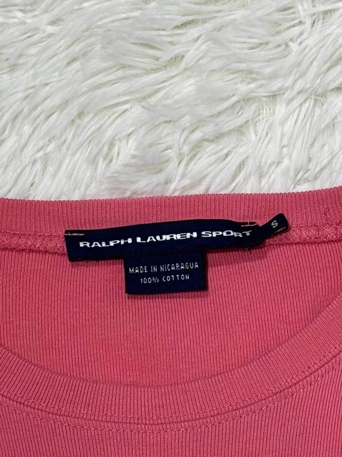 폴로랄프로렌 화이트포니 베이비핑크 롱슬리브 상품이미지6