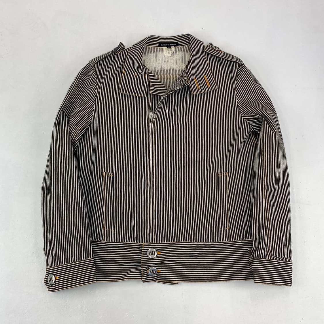 Jpn 빈티지 쿨뢰르 아라 모드 히코리 워크 자켓 (100) 상품이미지2