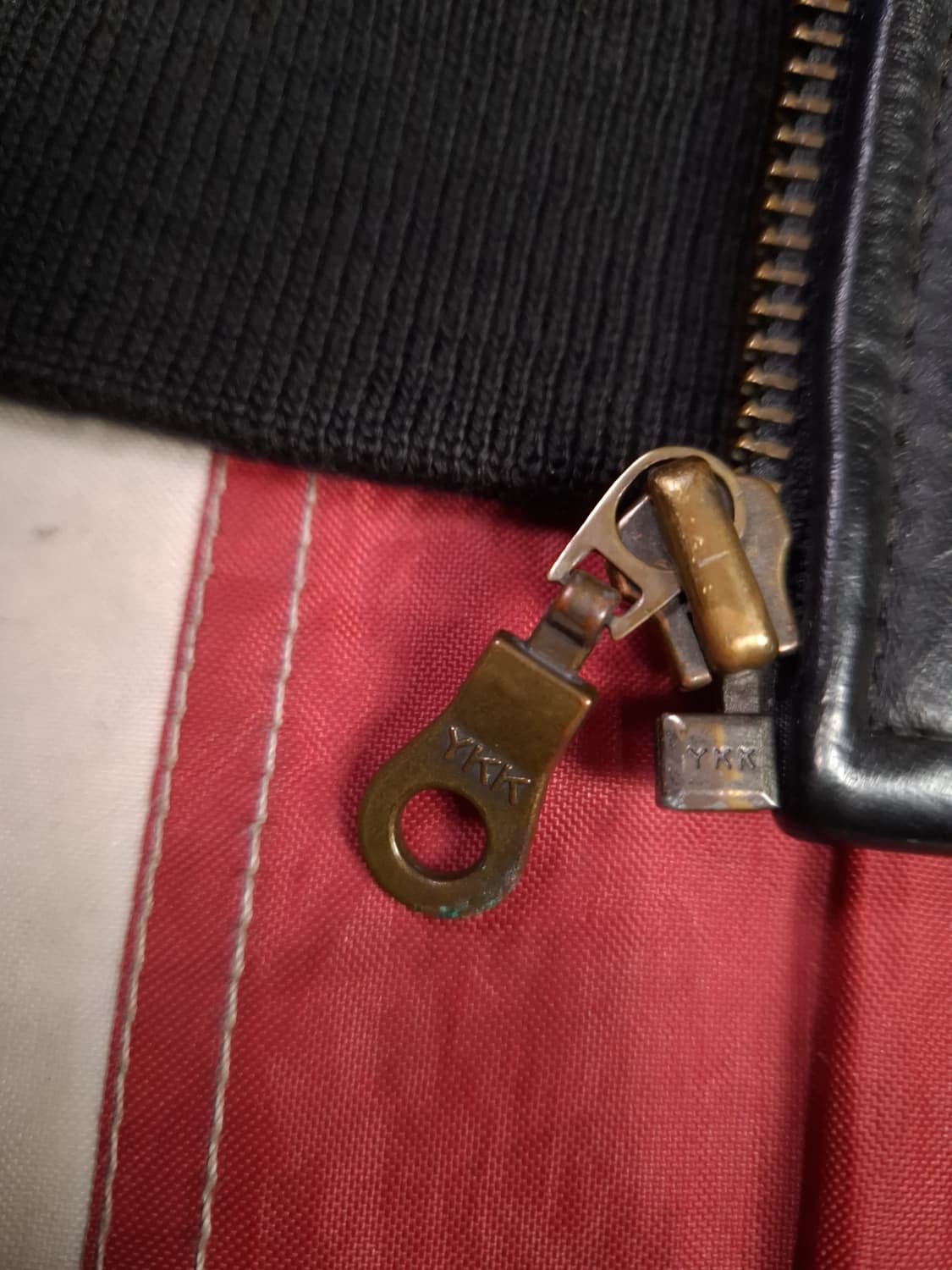 오리지날 80's 영국제조 베네통포뮬라 리얼레더 MA-1 항공자켓 상품이미지8