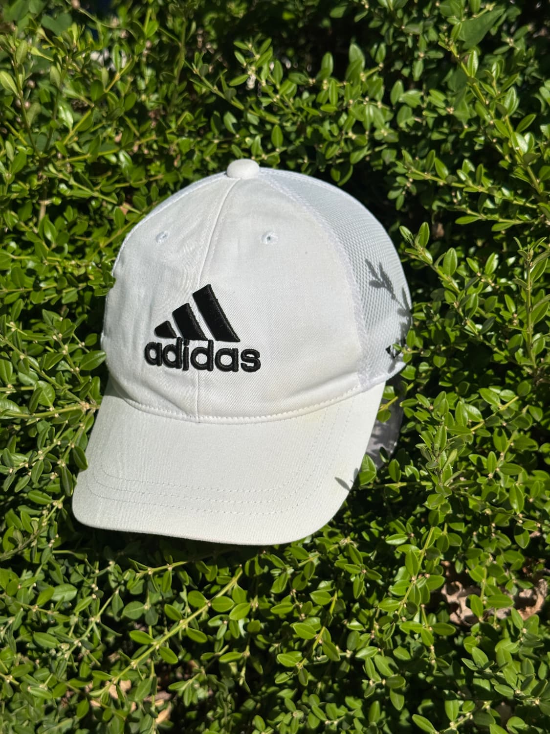 [F] ADIDAS 아디다스 로고 화이트 볼캡 모자 상품이미지2