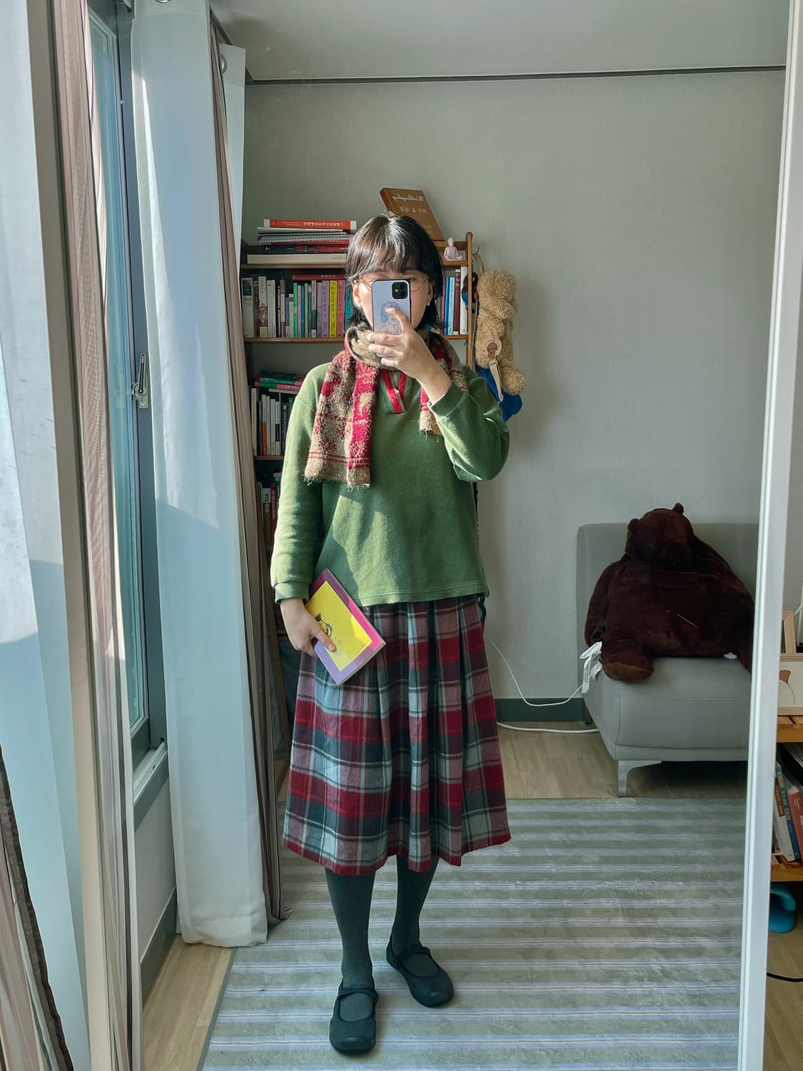 일본 FILA 휠라 빈티지 카키 롱슬리브 티셔츠 상품이미지9