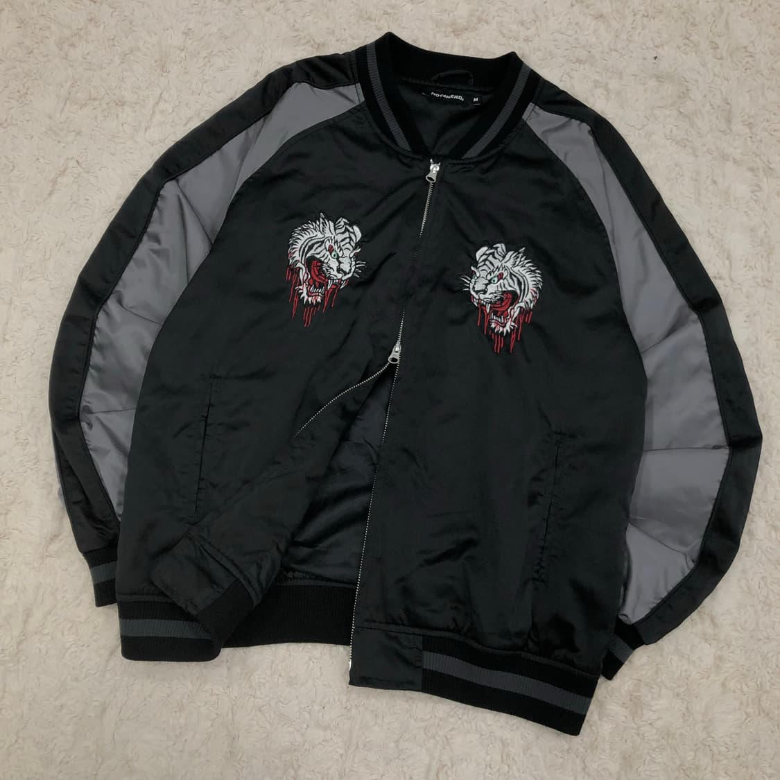 낫포너드 타이거 자수 스카쟌 블루종 자켓 상품이미지4