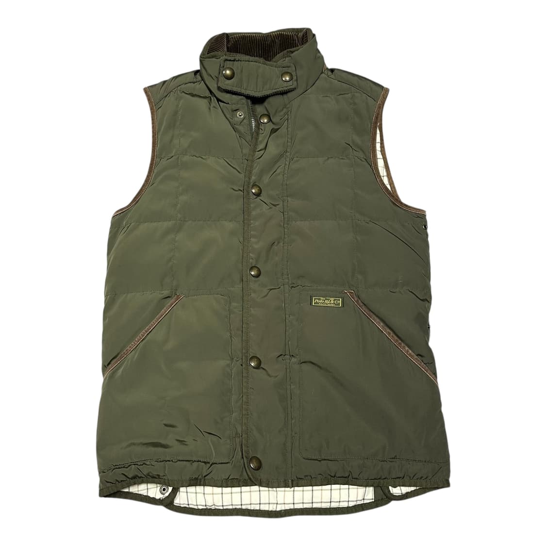 ✨ (바배) 폴로 랄프로렌 카키 퀄팅 다운 베스트 패딩 조끼  상품이미지1