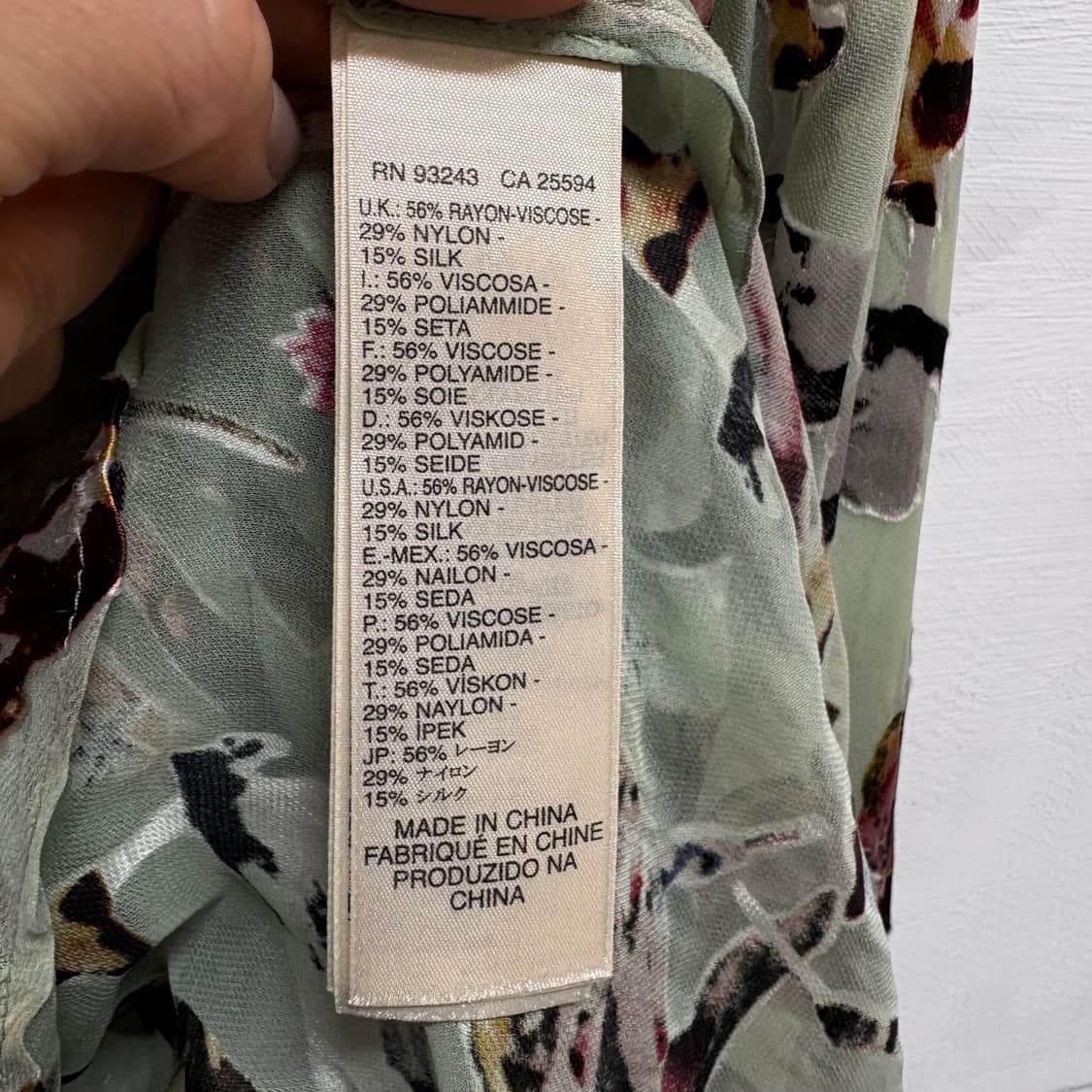 DIESEL 디젤 실크 패턴 블라우스  상품이미지5