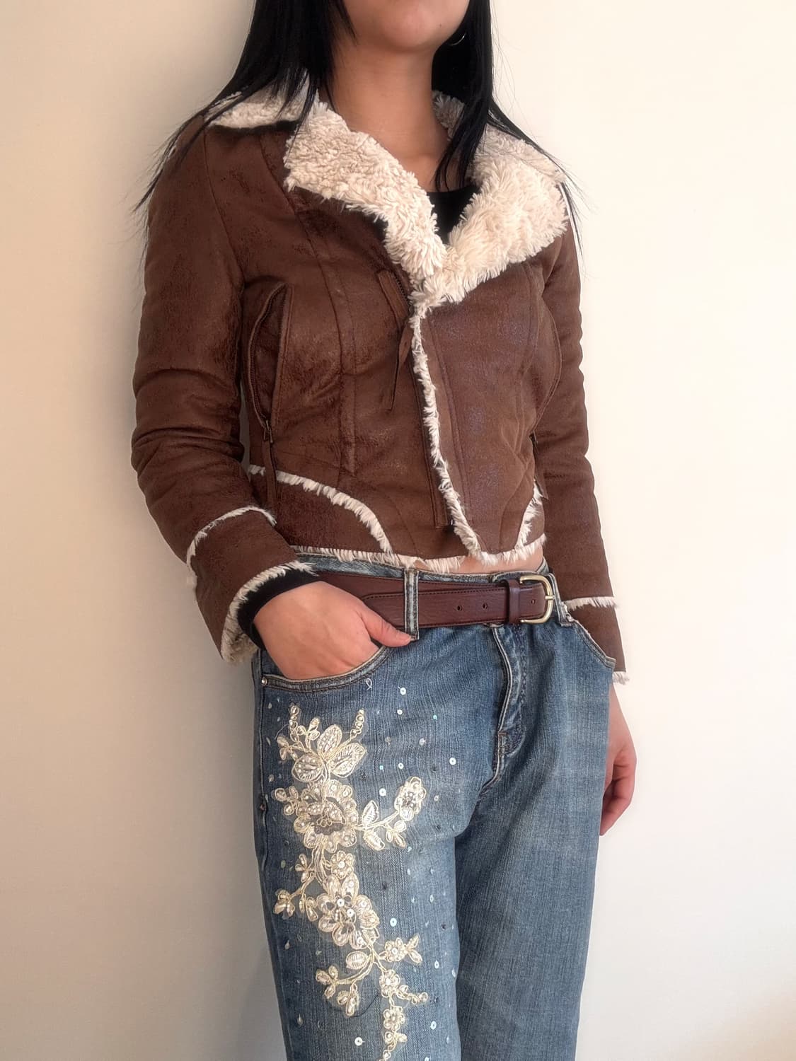 웨스턴 크롭 자켓 상품이미지1