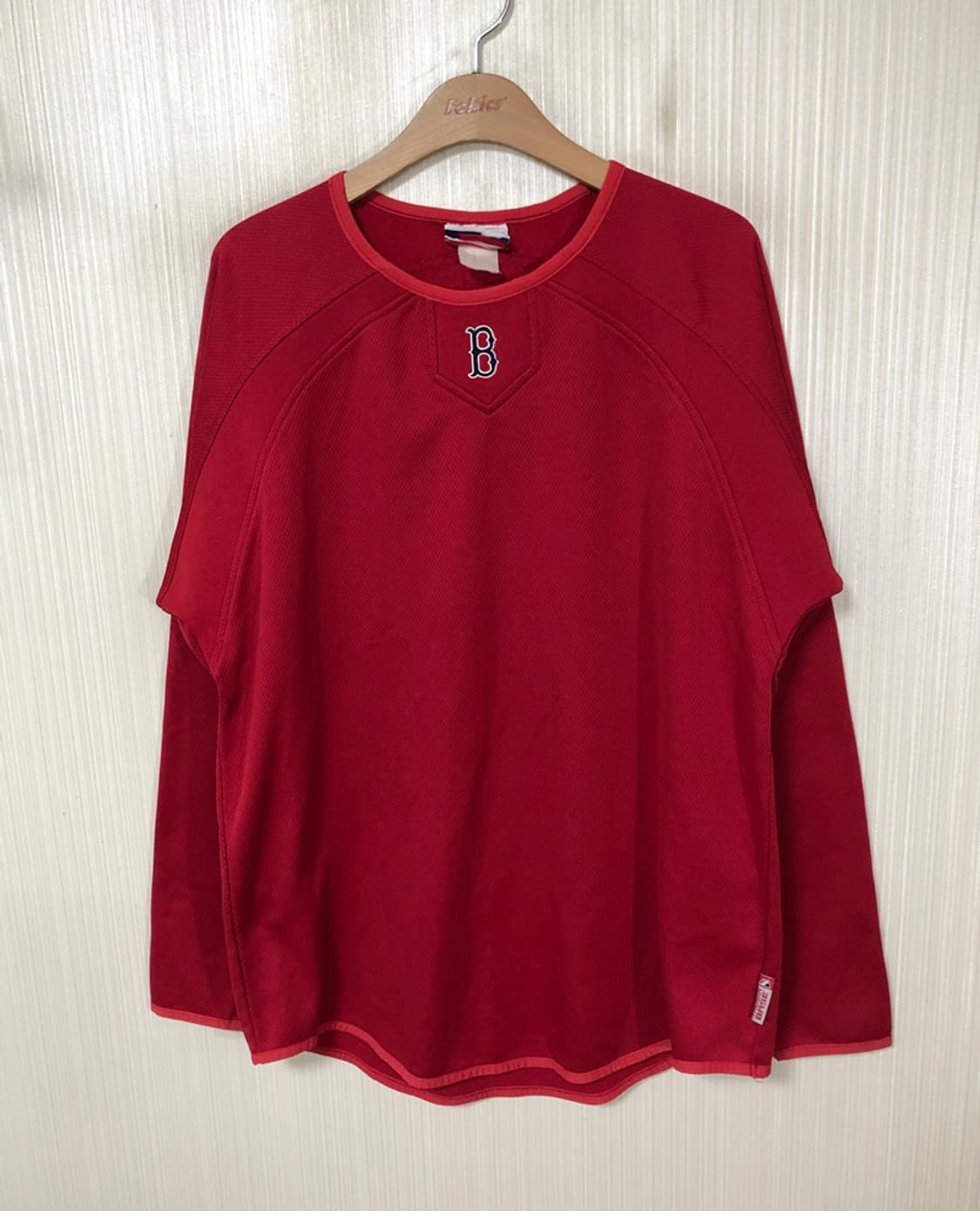 MLB 마제스틱 보스턴레드삭스 구형어센틱 플리스풀오버 M 상품이미지1