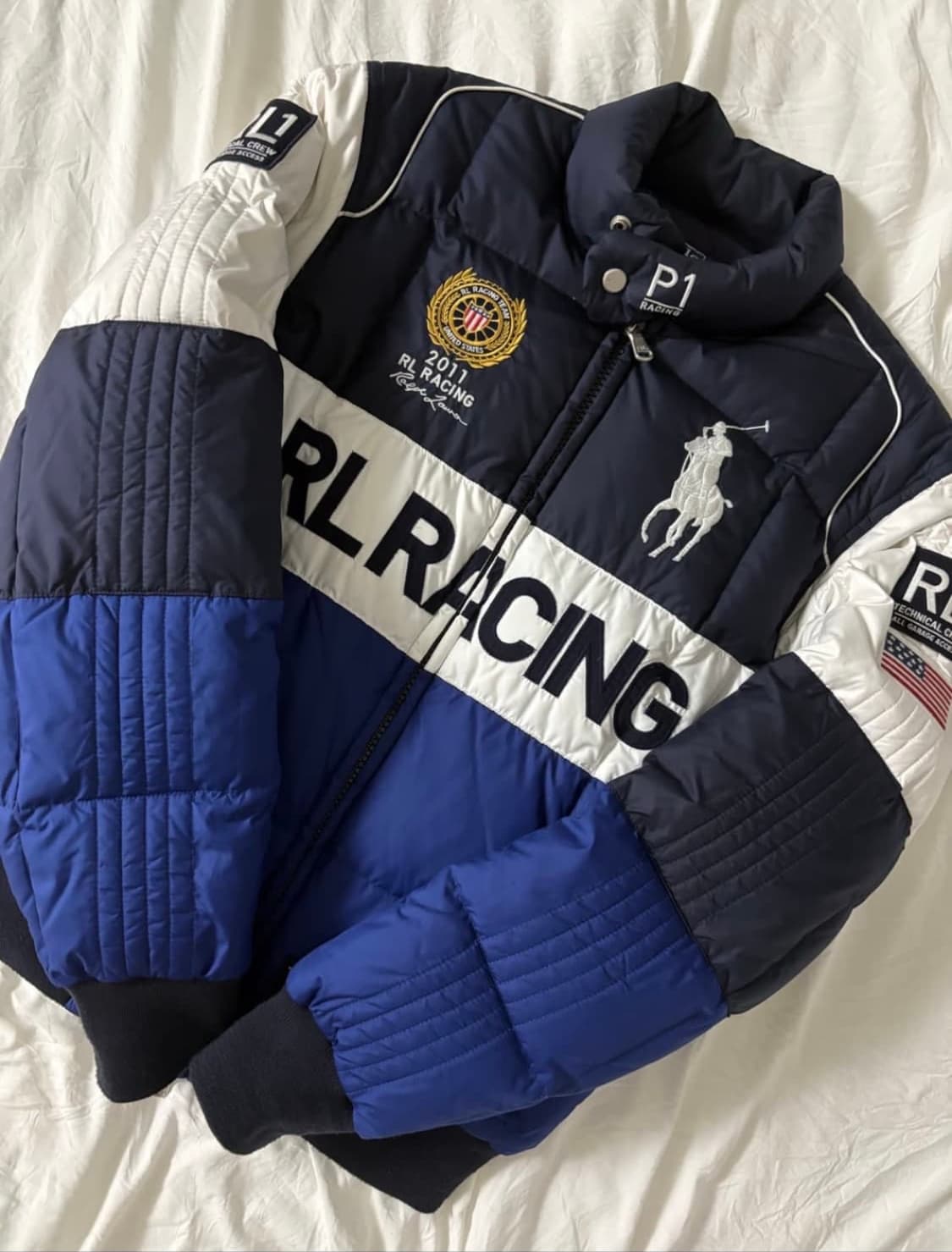 (정품)폴로 치프키프 빅포니 레이싱 패딩 S(마지막 가격) 상품이미지1