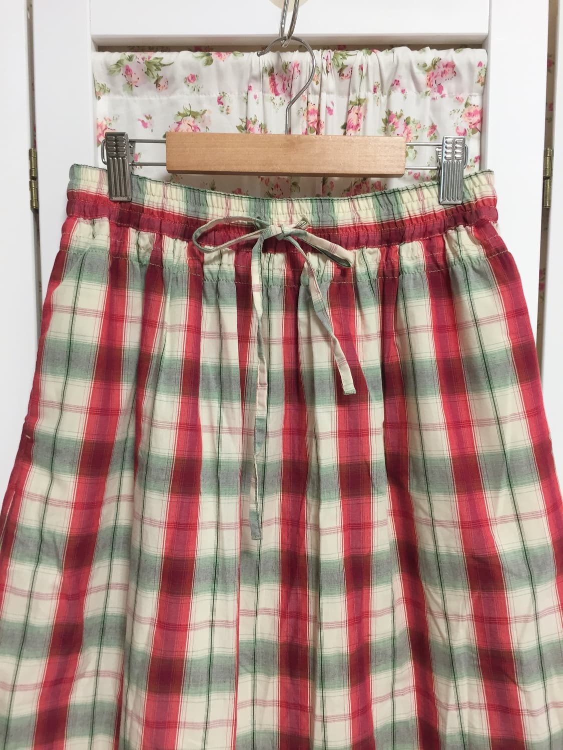 빈티지 모리걸 수박바 체크 스커트 상품이미지3