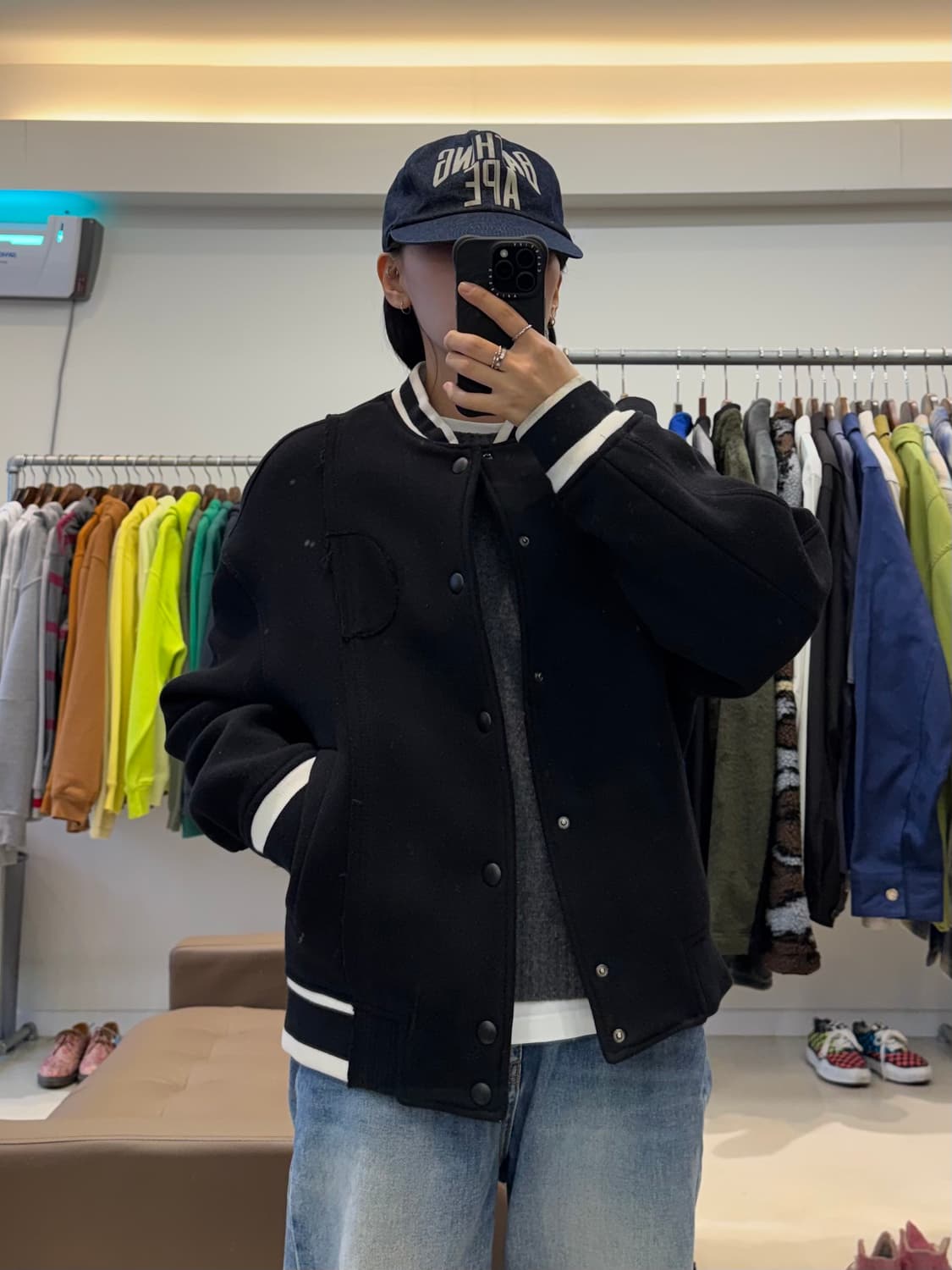 자라x아더에러 울 블렌드 봄버 자켓 상품이미지5