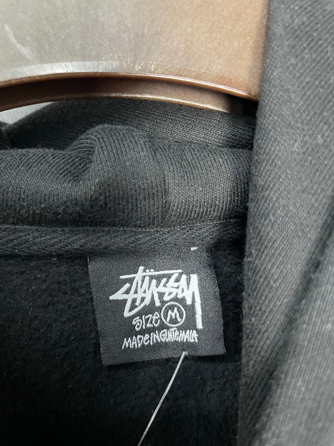 스투시 베이직 로고 블랙 후드티 H2374 상품이미지7