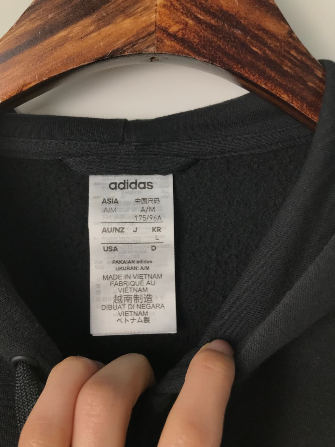 아디다스 사이드라인 블랙 후드집업 상품이미지6