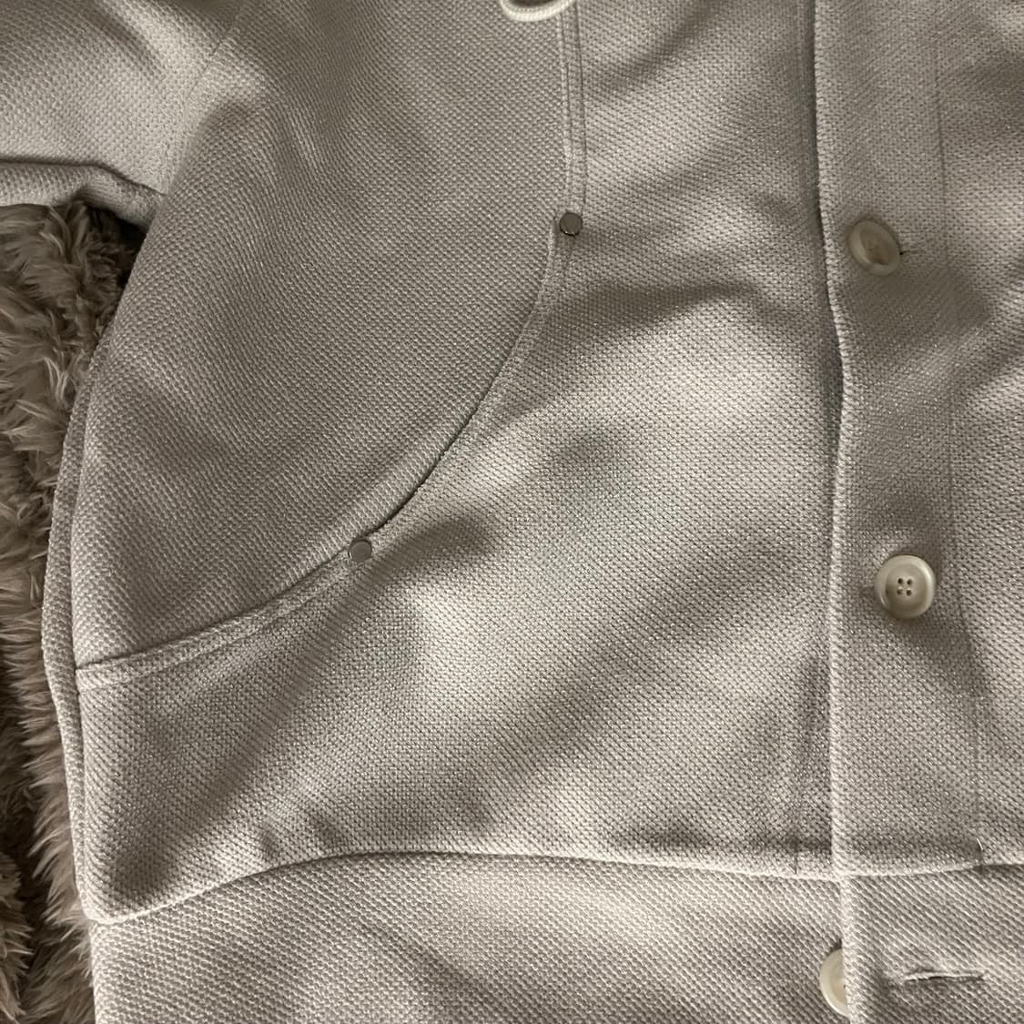 아이보리 니트 후드가디건 상품이미지2