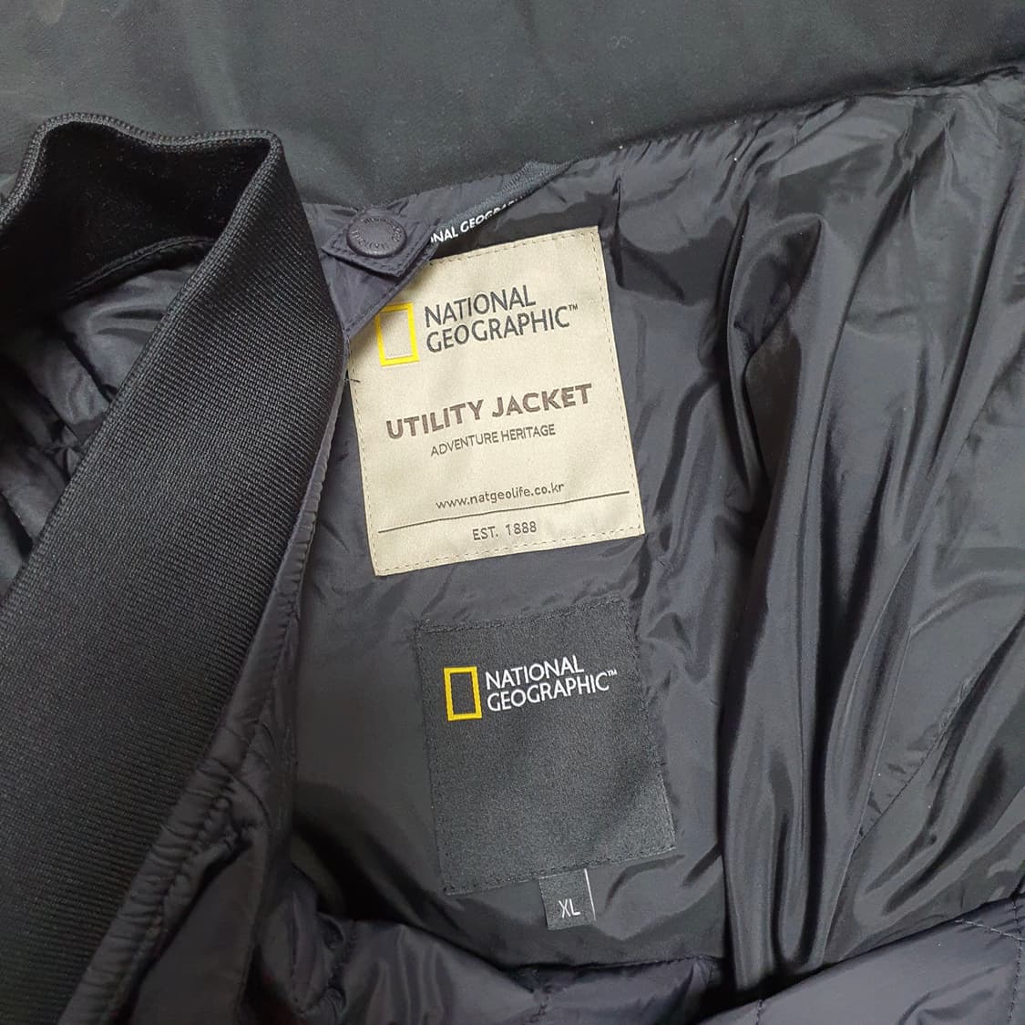 ✨ (경량패딩포함) 내셔널 지오그래픽 블랙 야상 자켓 패딩 상품이미지5