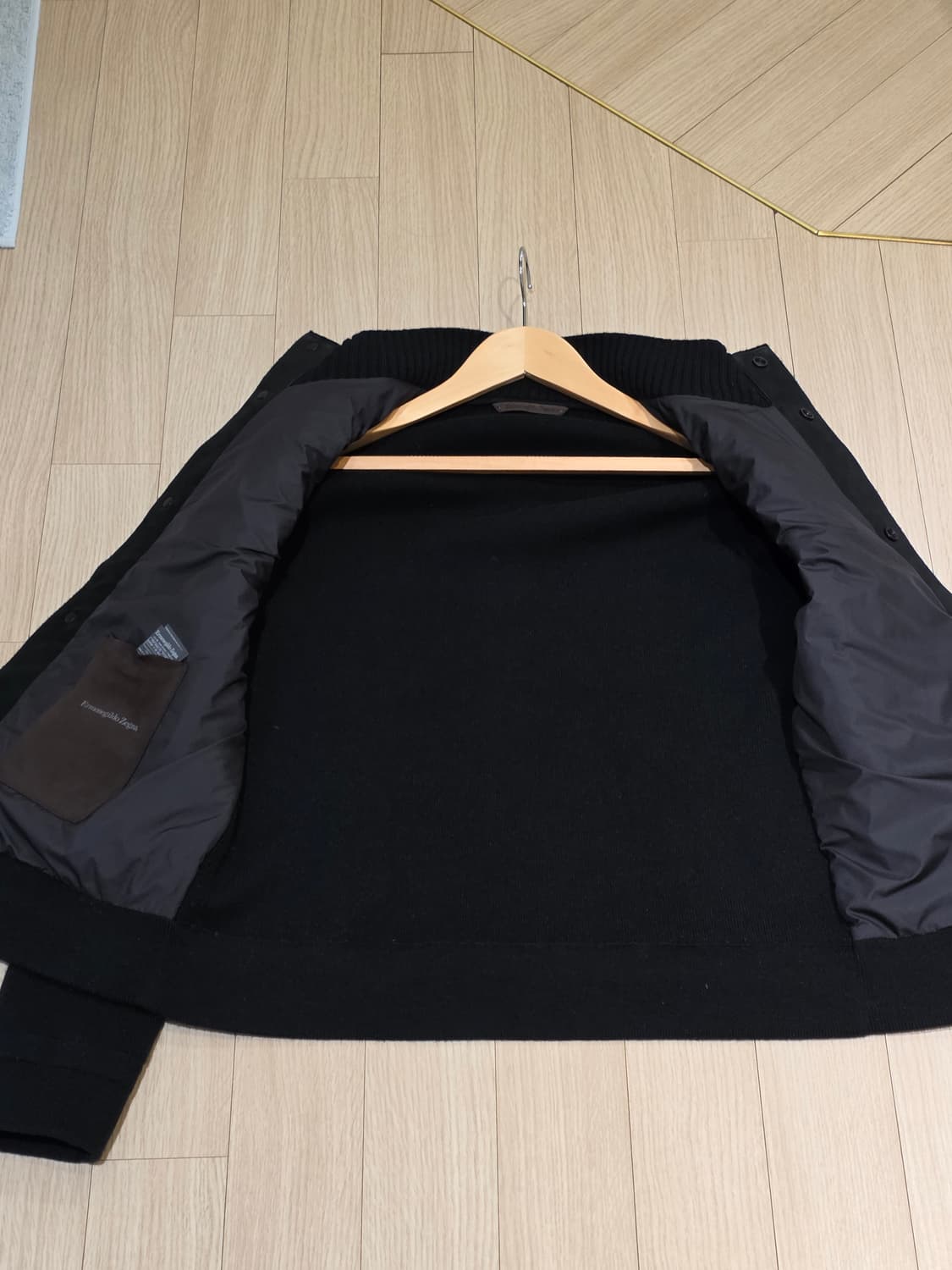 에르메네질도 제냐 현행 21 FW 송아지 스웨이드 퀼팅 캐시미어 구스자켓 상품이미지4