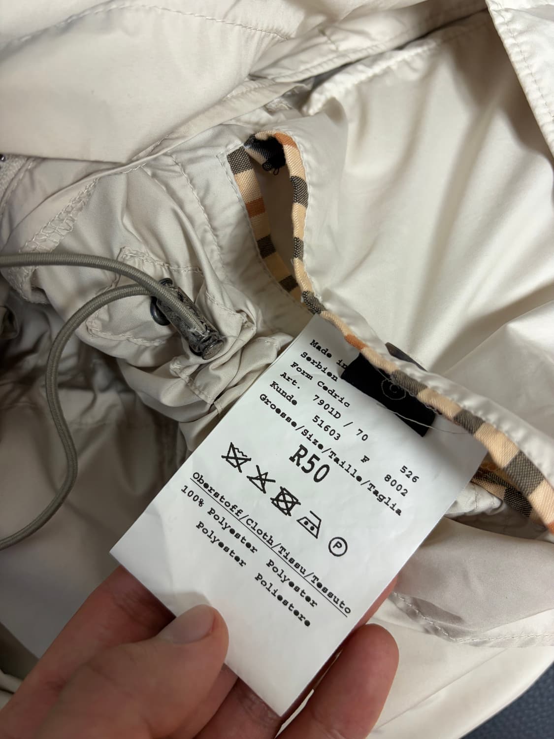 닥스 여성 바람막이 코트 베이지 44~66 상품이미지6