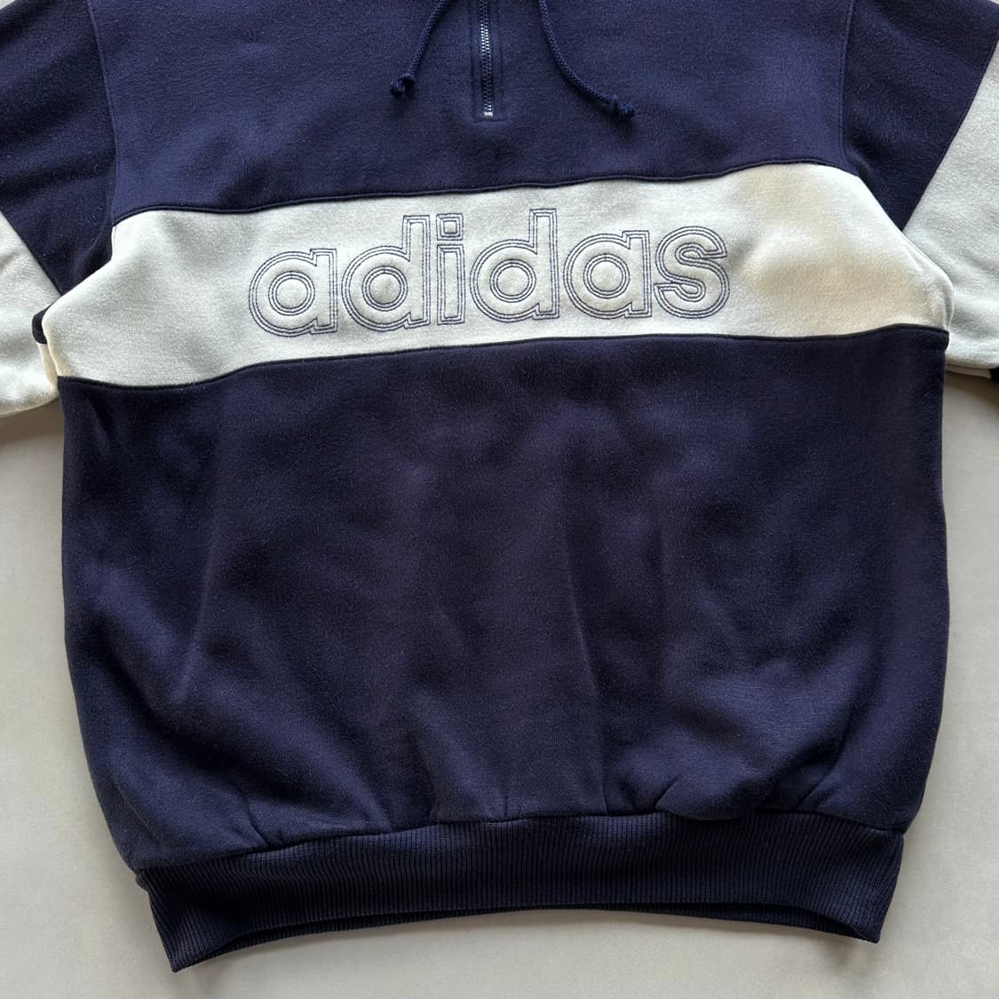 [L]아디다스 90s 일본판 올드스쿨 반집업 맨투맨 상품이미지6
