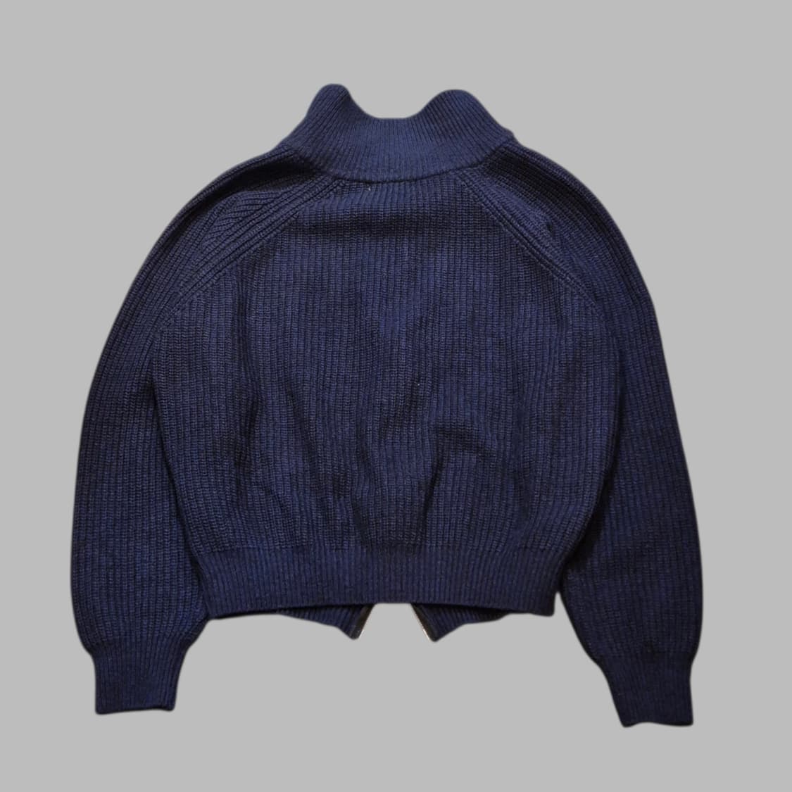 (여성-FREE) 네이비 집업니트 상품이미지2