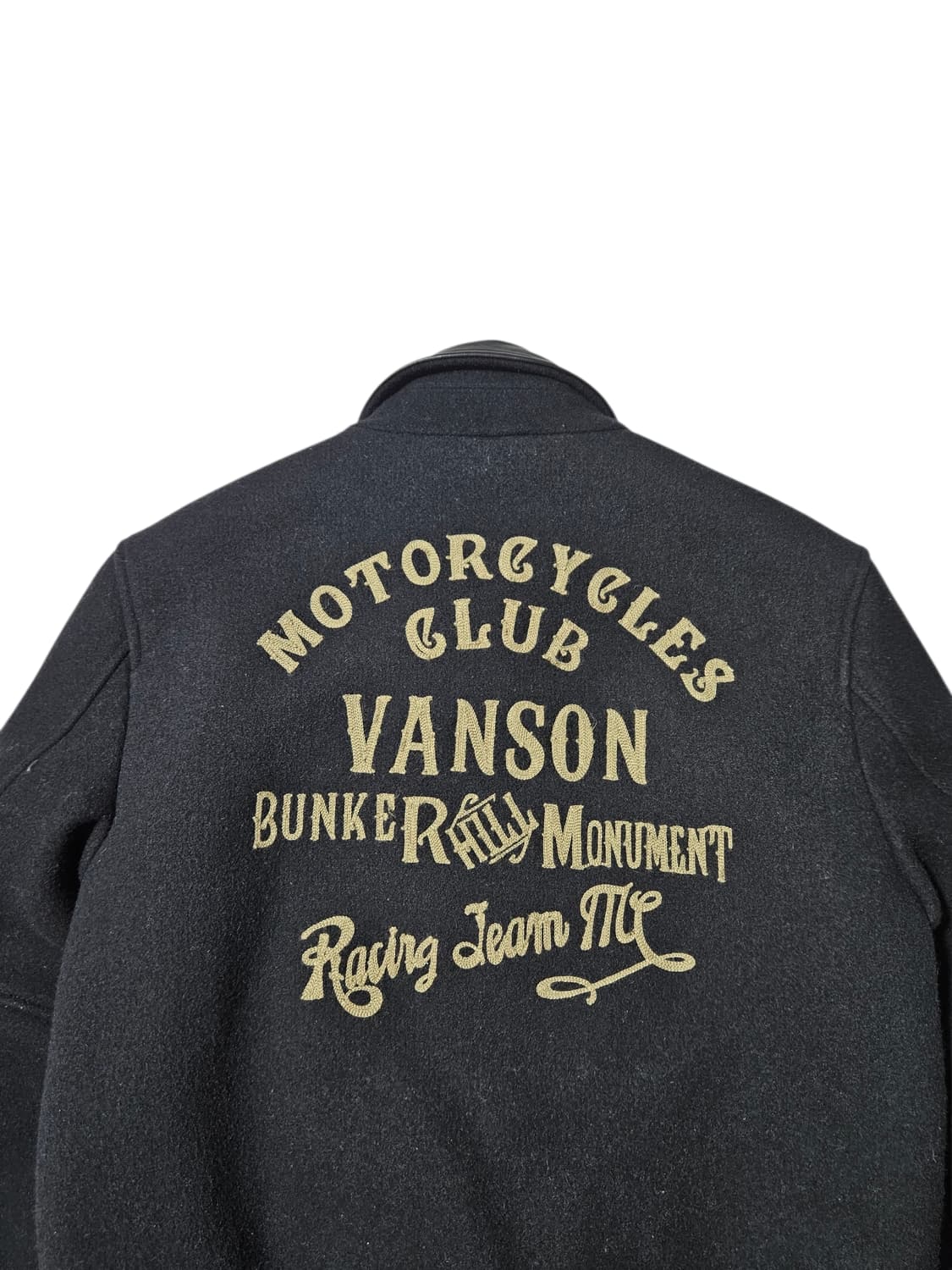 밴슨 Vanson 레더 체인스티치 울자켓 L 바시티 상품이미지4