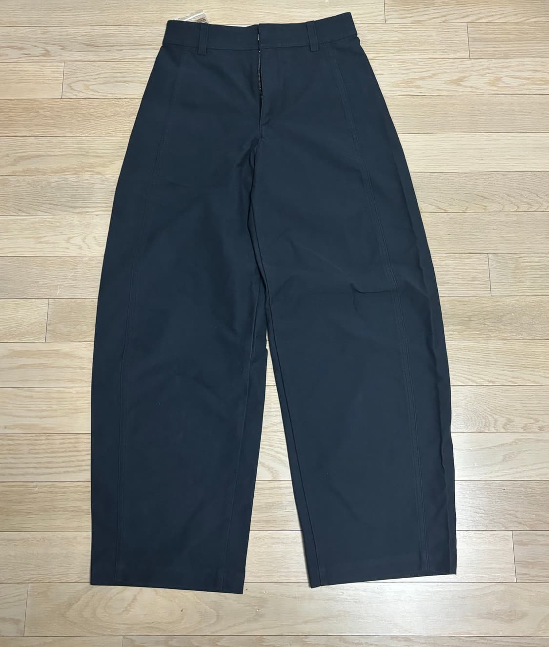 유니클로 저지배럴 레그팬츠 네이비 S 상품이미지3