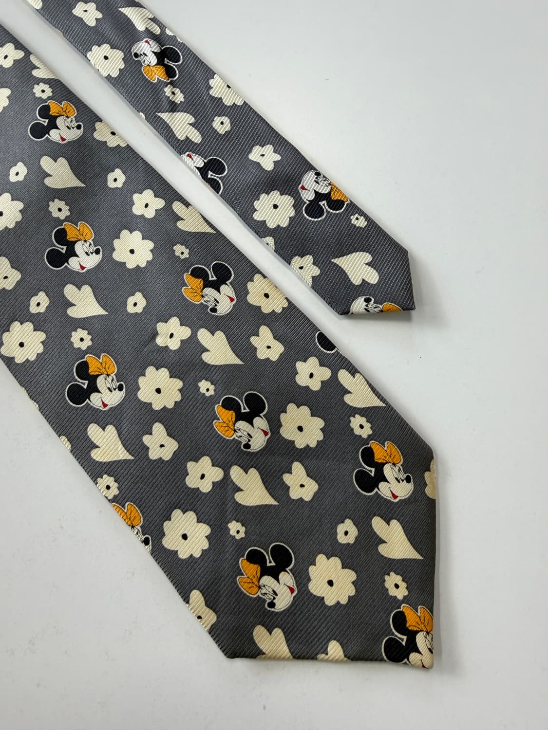미키마우스 패턴 실크 넥타이 9.3cm 상품이미지4