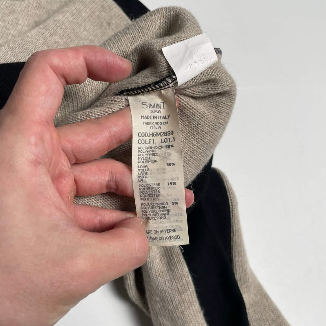 90's armani jeans 울나일론 레이어드 아노락 (italy)  상품이미지8