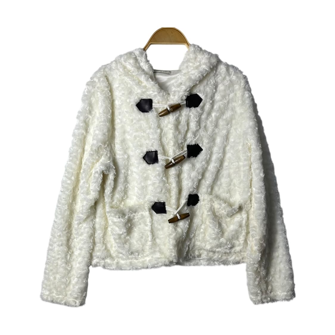 [da da de epatant] 더플 플리스 퍼 후디 자켓 상품이미지1