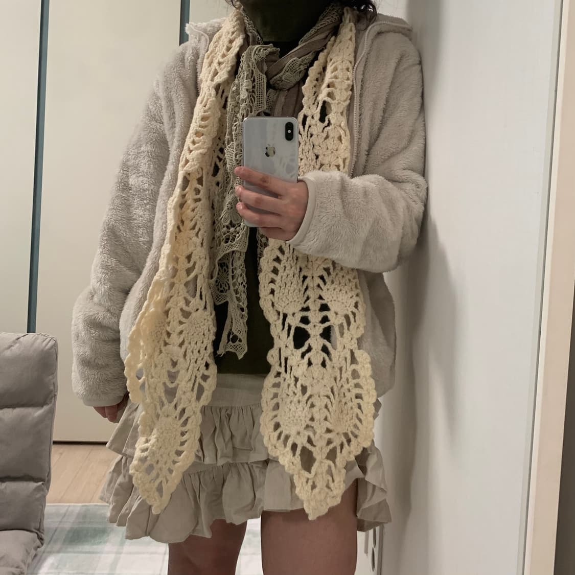 빈티지 카키/브라운 그런지페어리 코디세트 상품이미지5