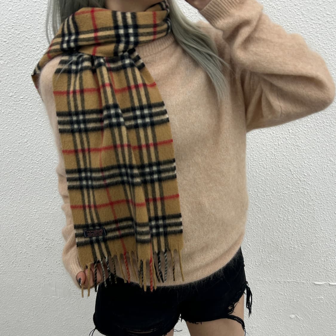 버버리 클래식 노바체크 캐시미어 머플러 상품이미지2