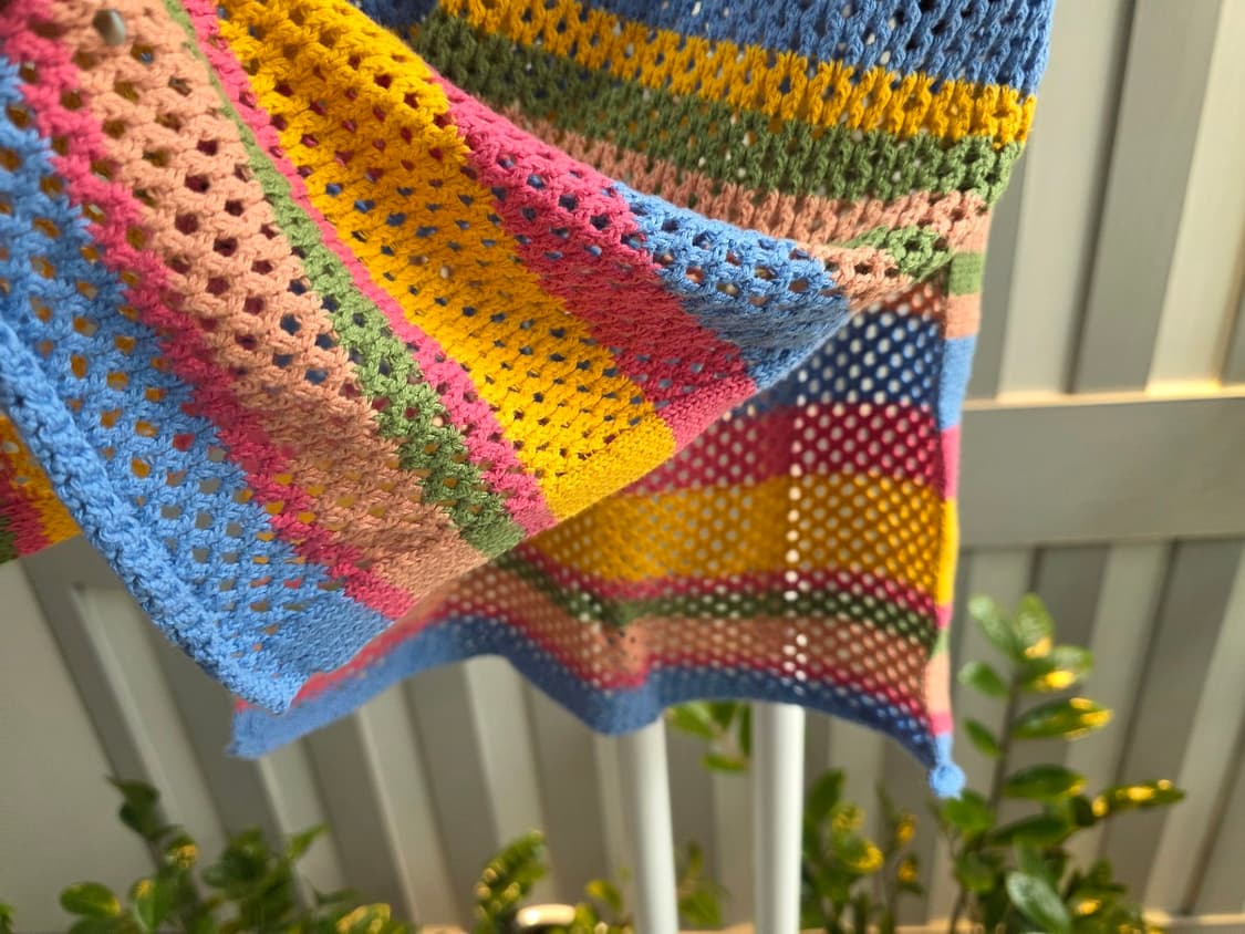 코바늘 뜨게실 니트민소매탑 상품이미지5