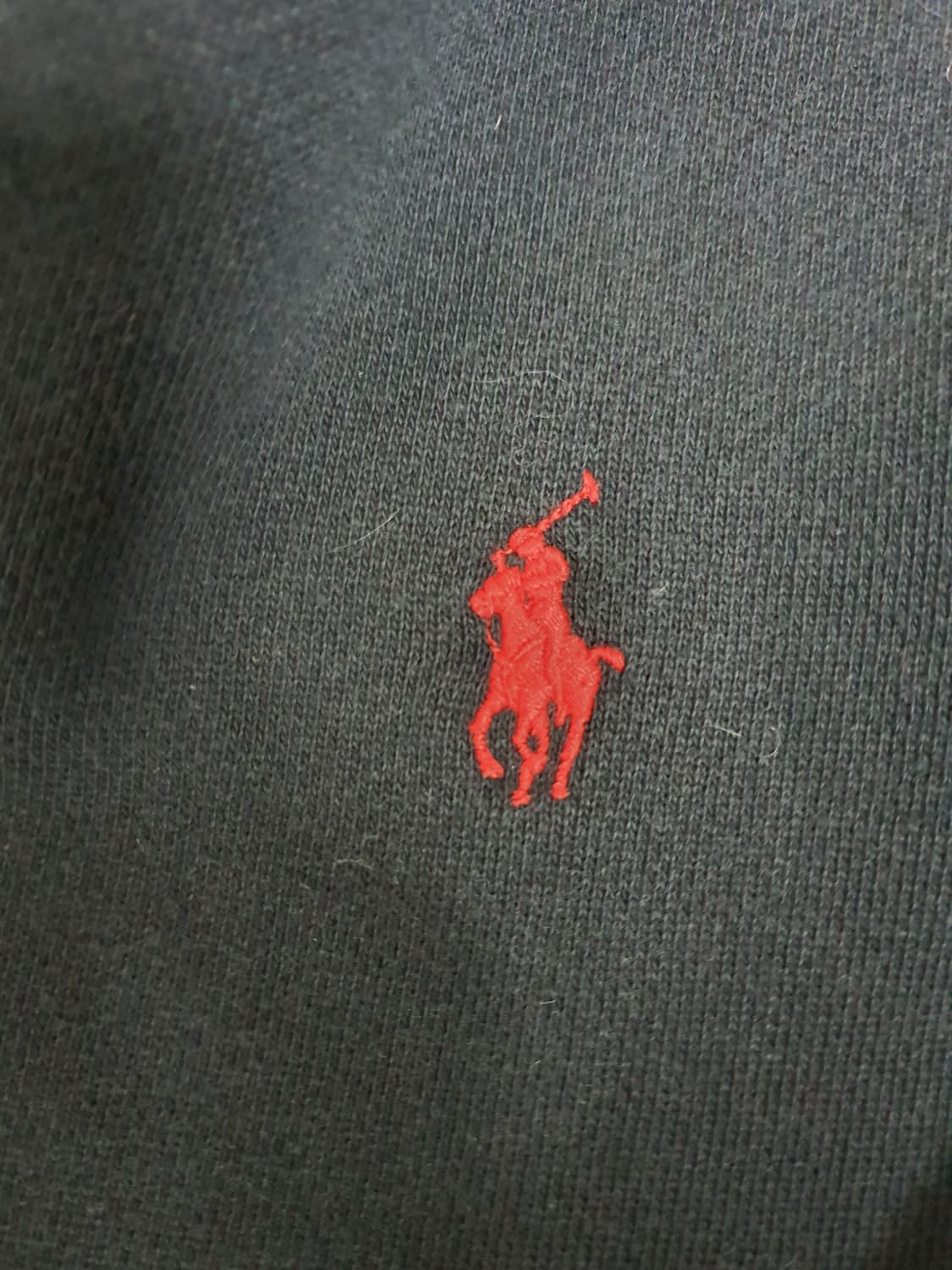 폴로 후드집업 블랙 사이즈 M 상품이미지3