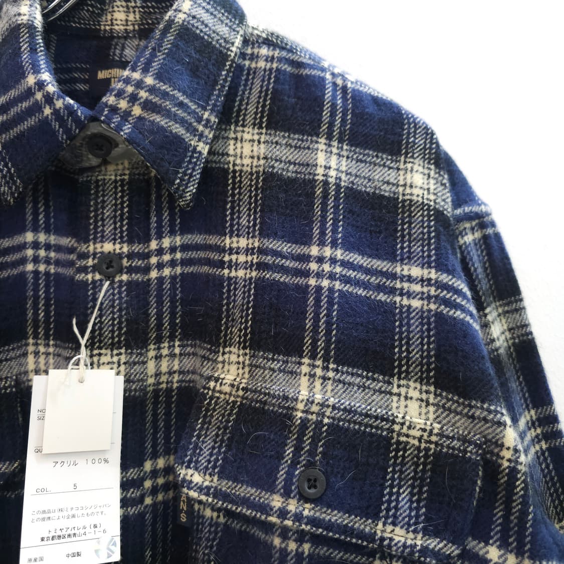 JPN 미치코런던 플란넬 체크셔츠 상품이미지2