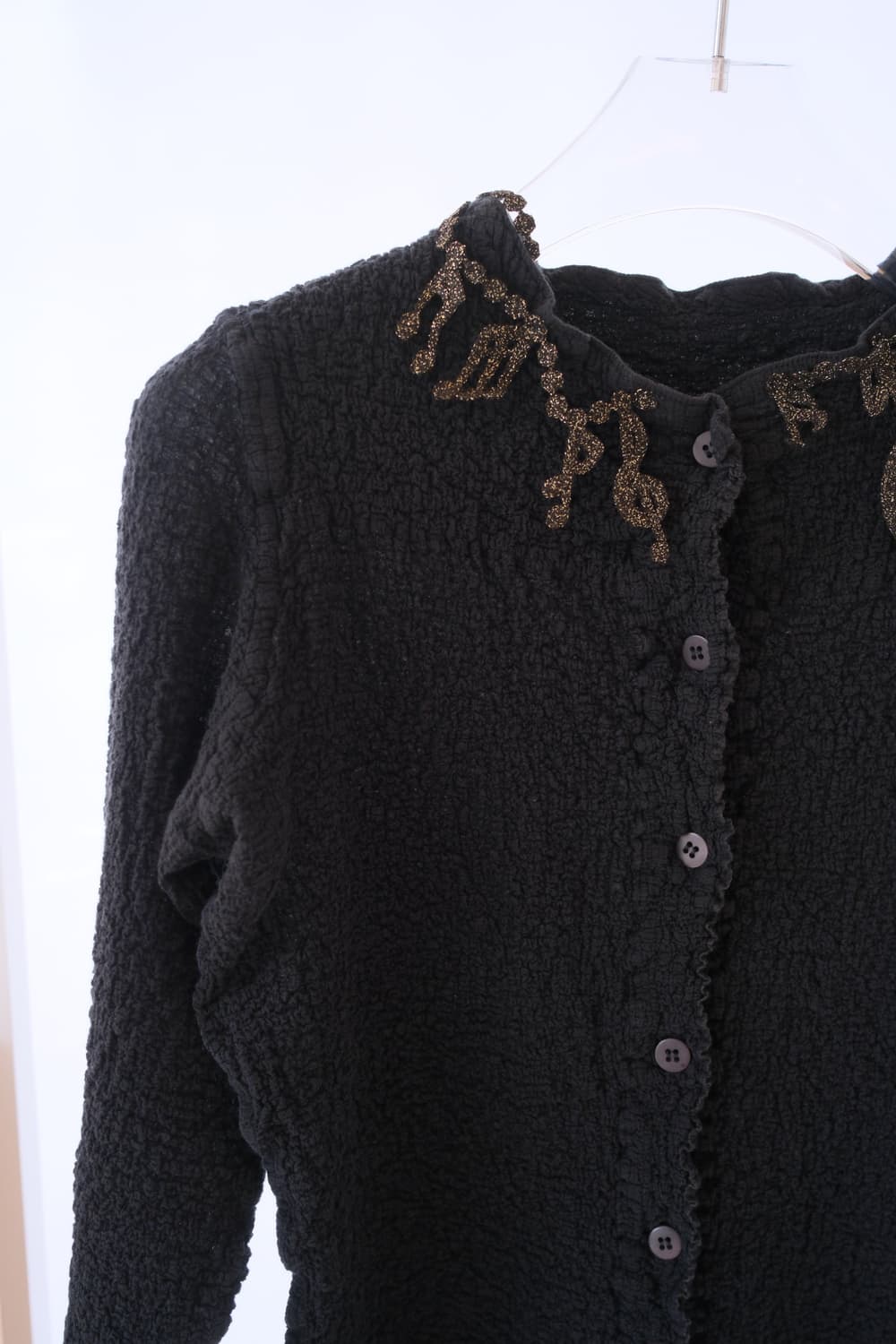 Music note wrinkled cardigan 상품이미지8