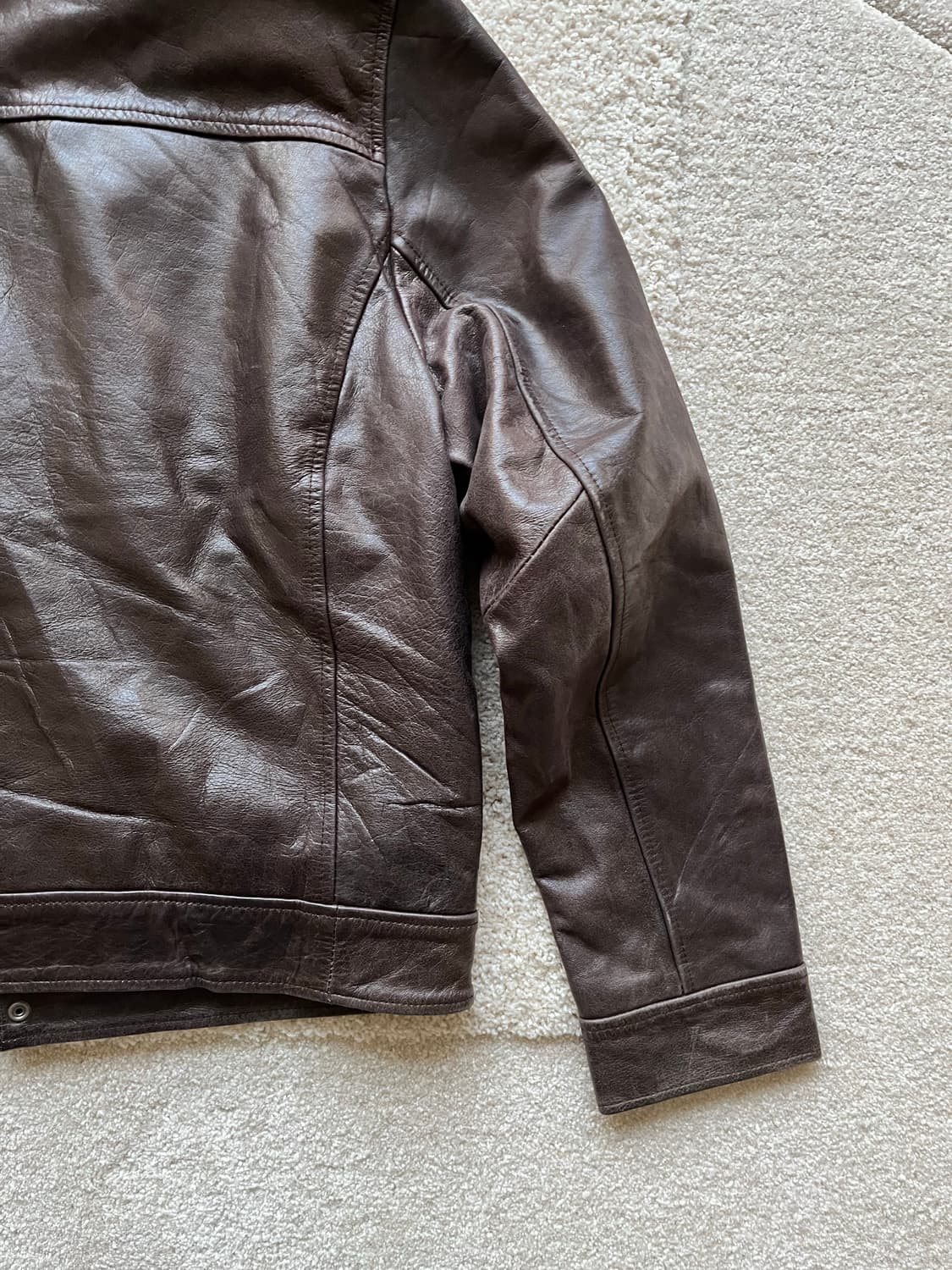 유러피안 100% 버팔로 레더 스포츠 자켓 (105) 상품이미지9