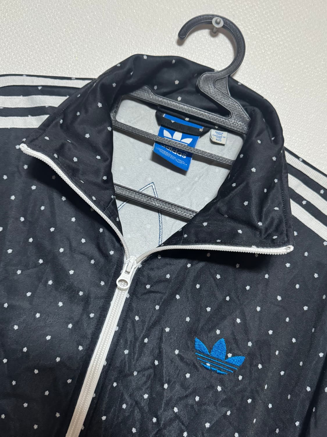 아디다스 땡땡이 도트 파이어버드 블랙 져지 나우아임영 상품이미지6