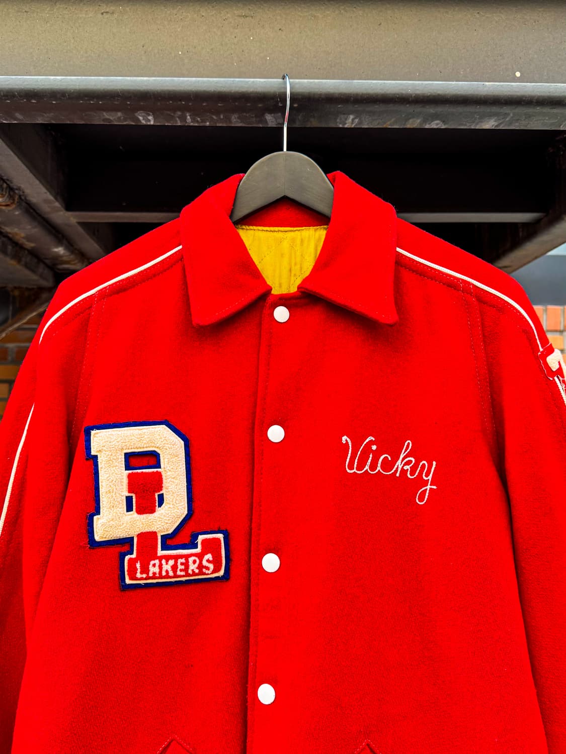 80s USA Wool Varsity Jacket 상품이미지3