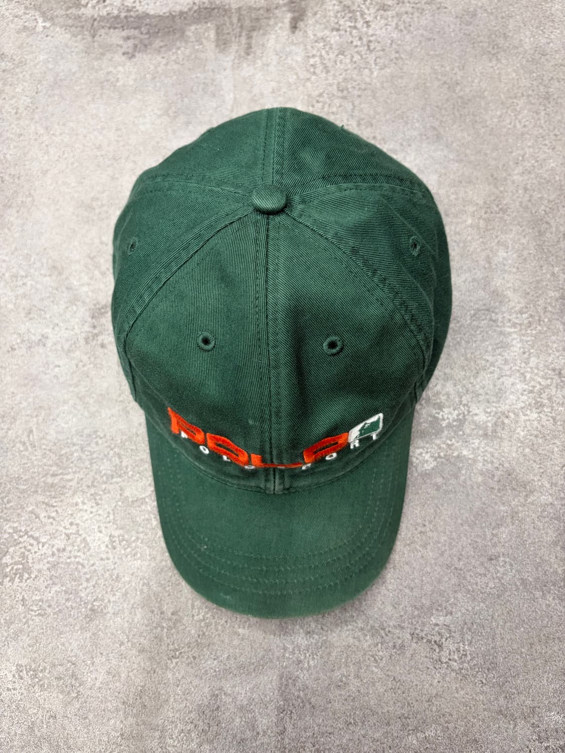 90s 폴로 스포츠 랄프로렌 볼캡 그린색 모자 상품이미지3