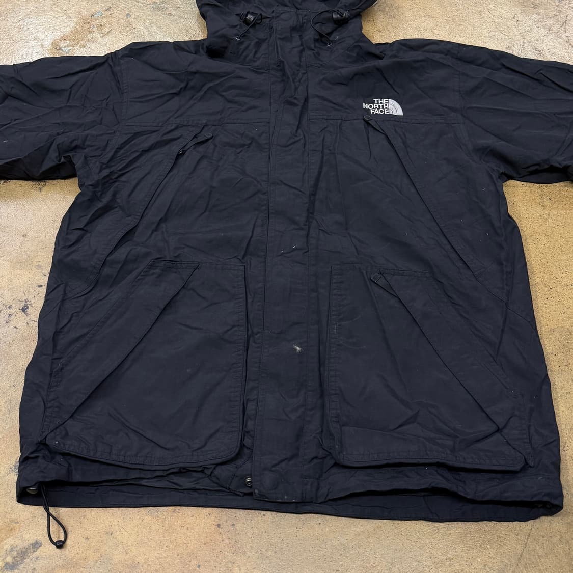[정품/L] 노스페이스 블랙 바람막이 후드 자켓 b14 상품이미지3