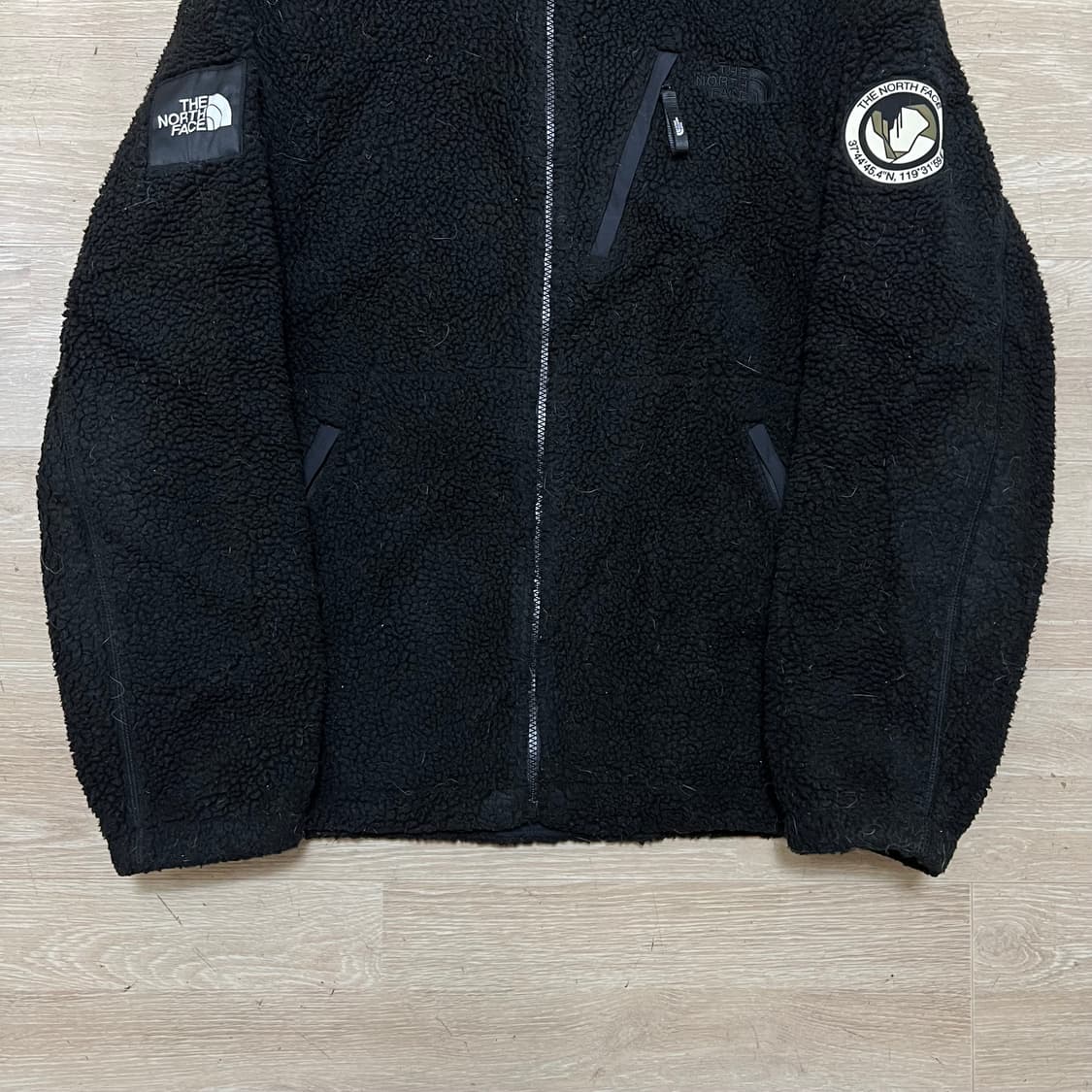 노스페이스 화이트라벨 와펜 플리스 후리스 후드자켓 [블랙] XL/105 상품이미지3