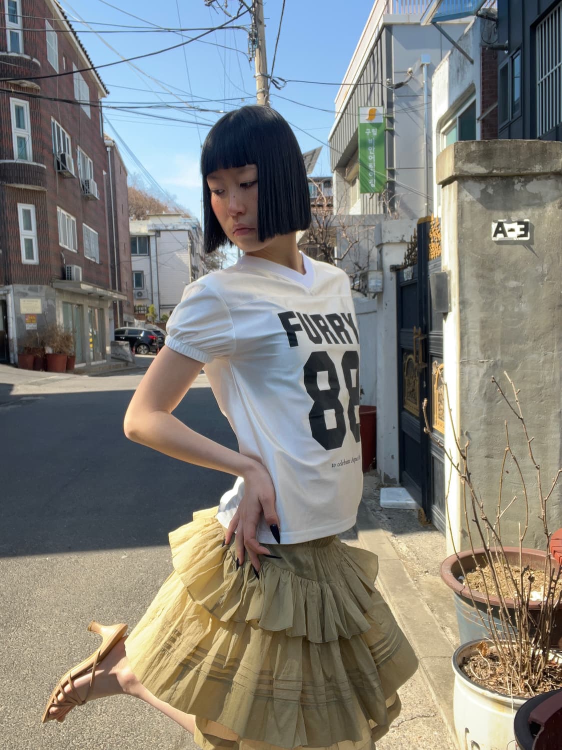 빈티지 화이트 럭비 져지 반팔 티셔츠 상품이미지3